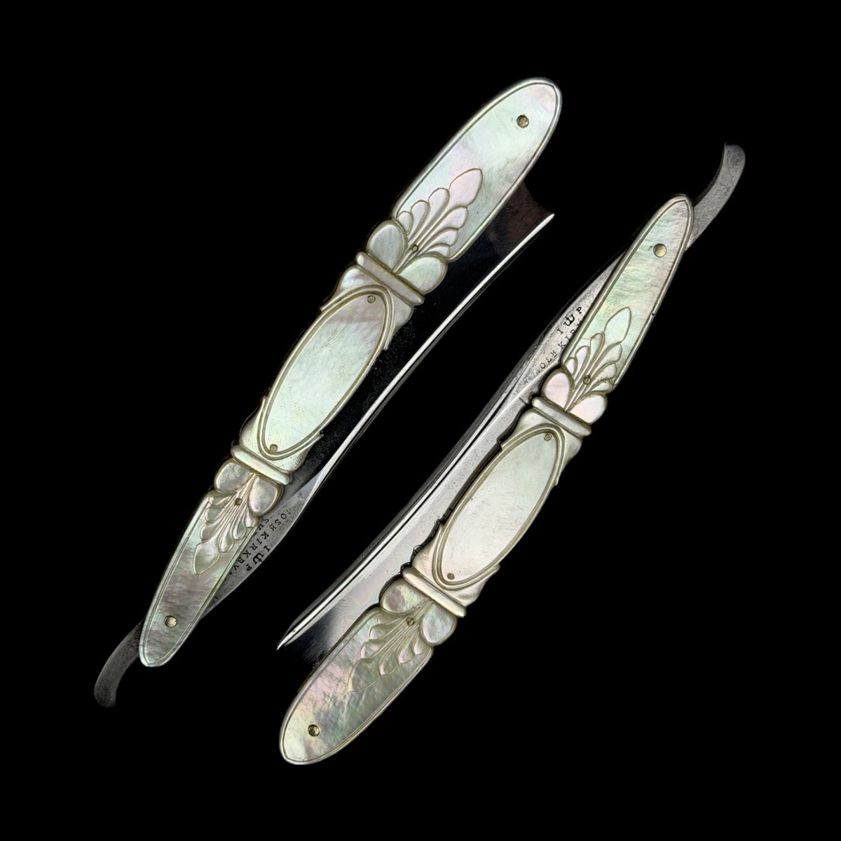 Straight Razors by Josh Kirkby & Sons.