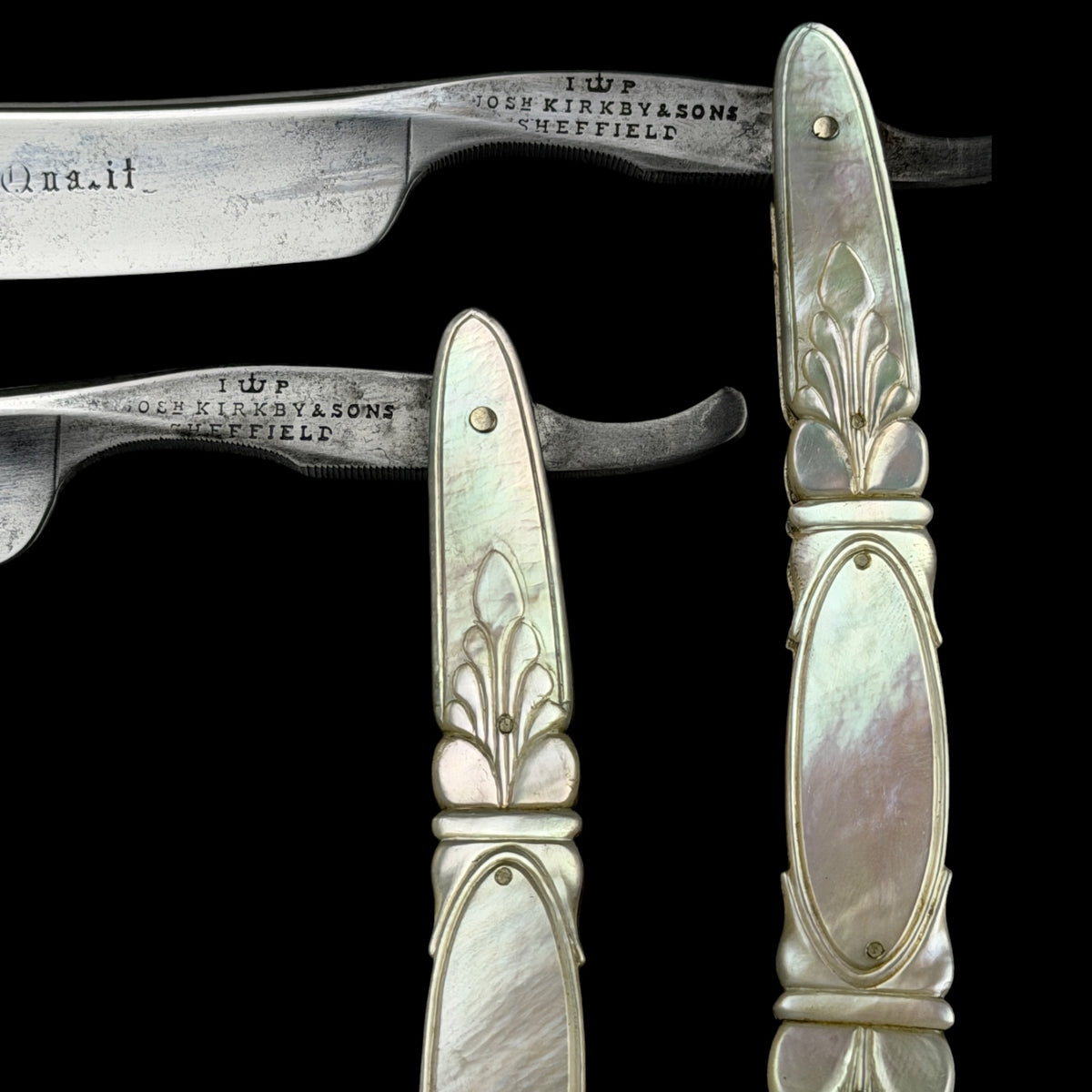 Straight Razors by Josh Kirkby & Sons.