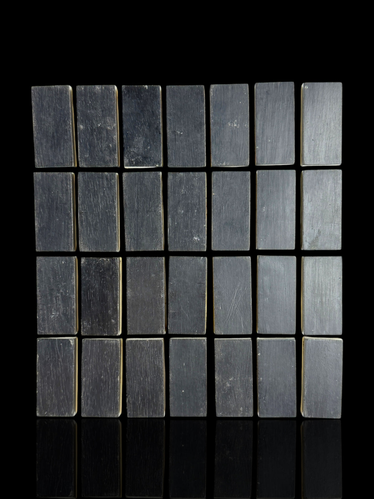 Ebony and Mother-of-Pearl Domino Set.