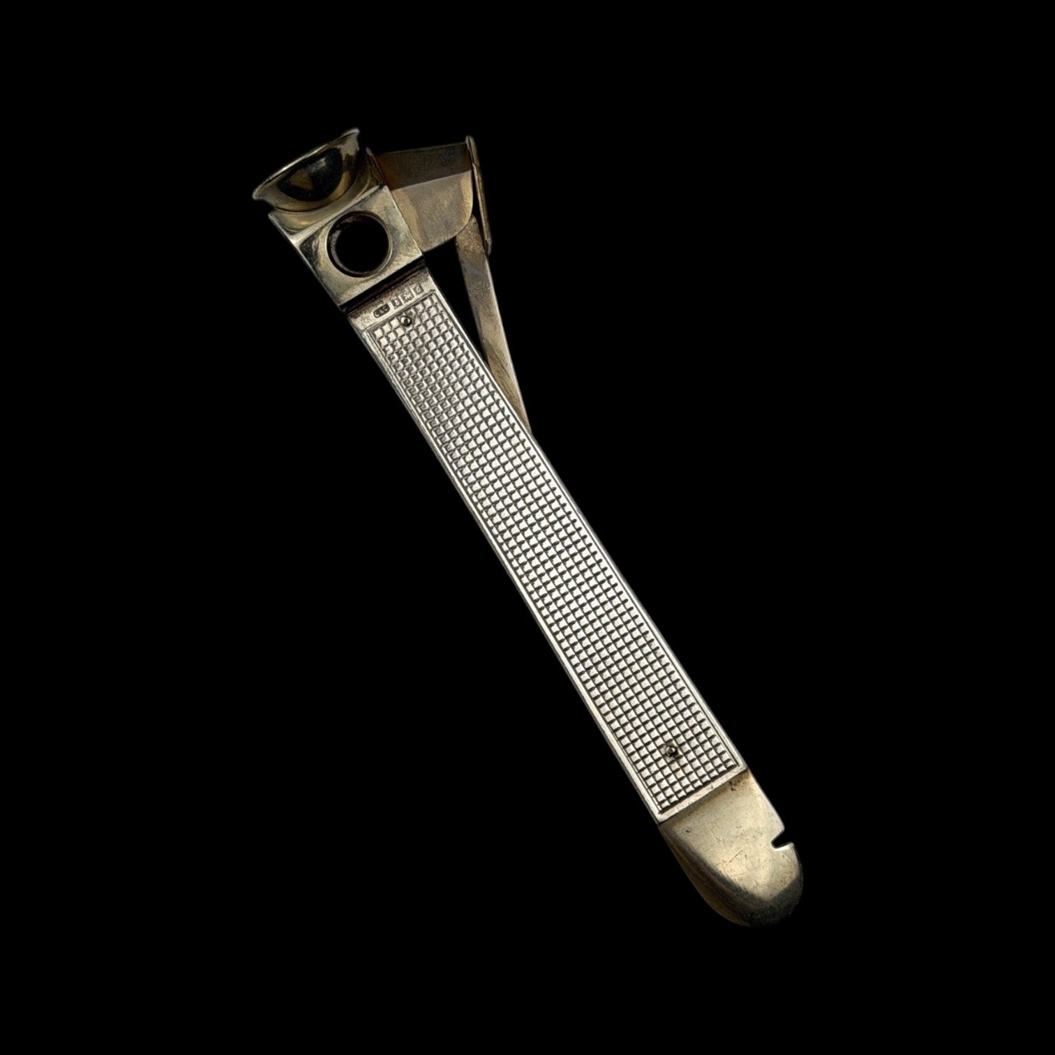Cigar Cutter. Sterling Silver. England. Cased.
