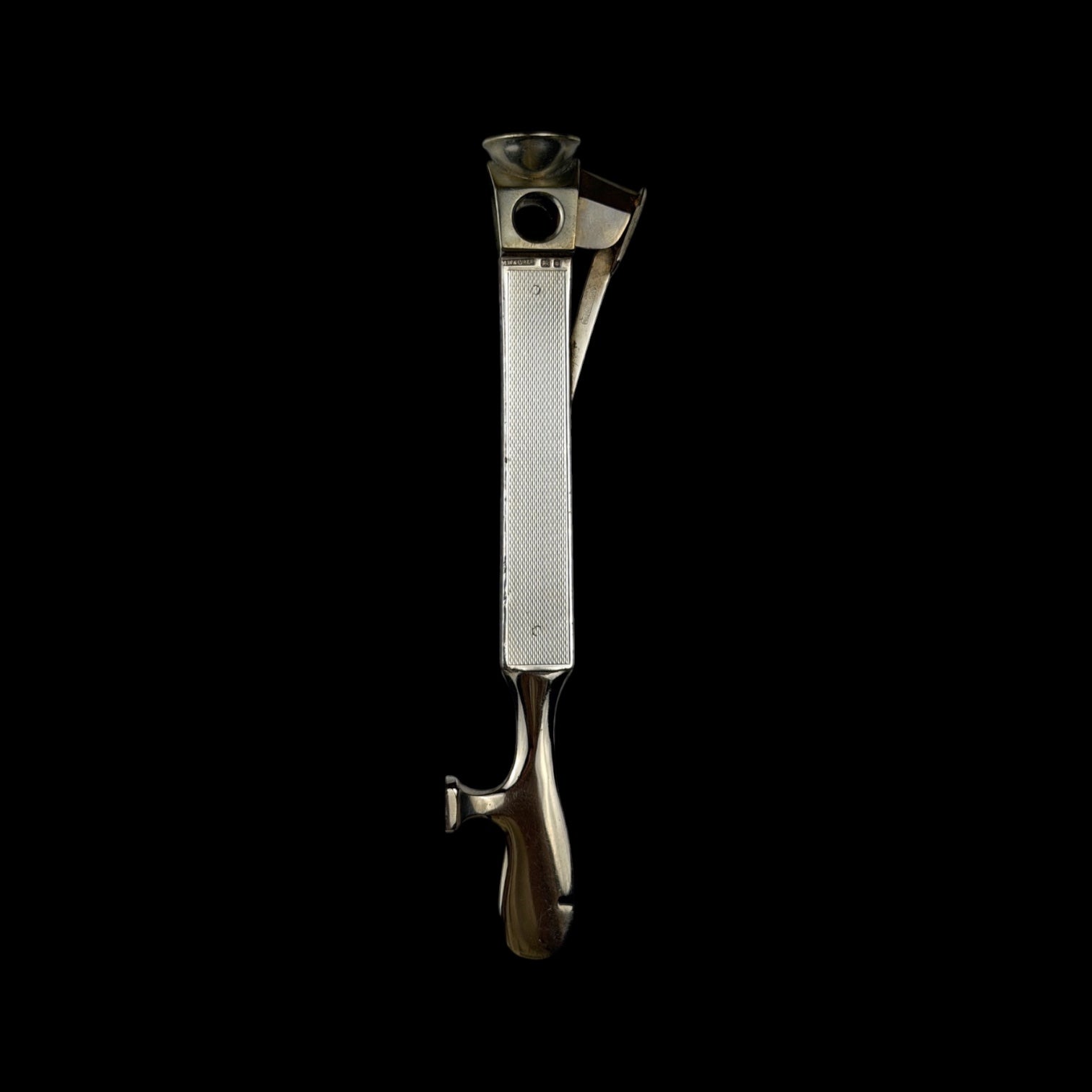 Cigar Cutter. Sterling Silver. England. Cased.