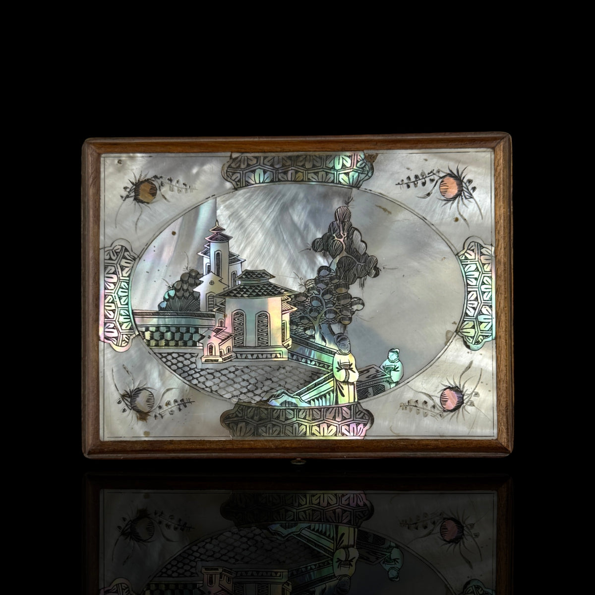 French Colonial Vietnamese Mother-of-Pearl Inlaid Box