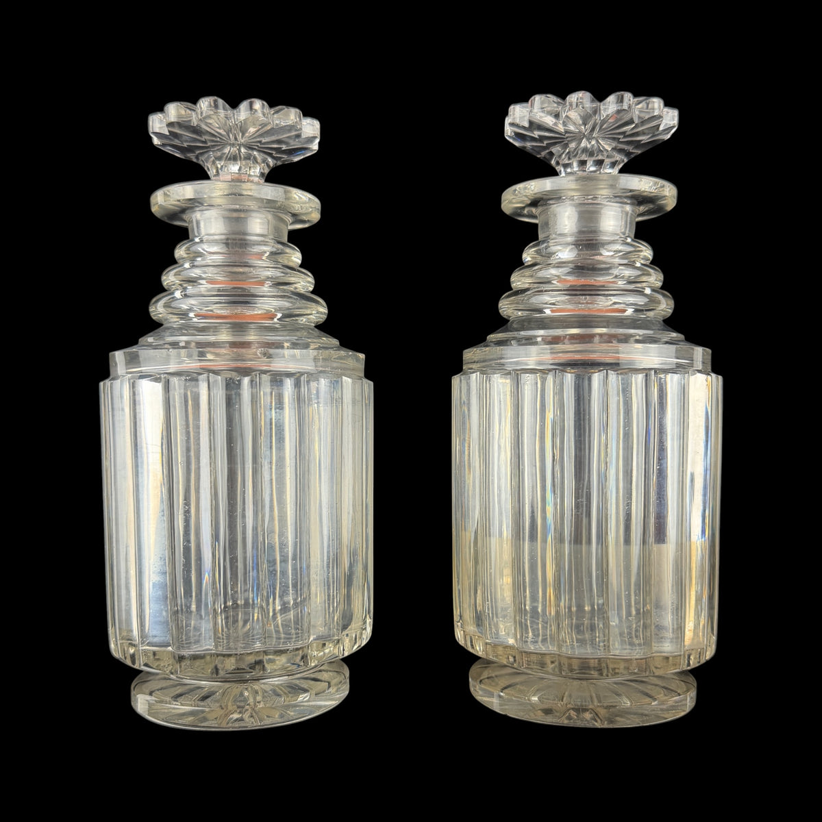 Pair of Regency Waterford Cut Glass Decanters, Circa 1825