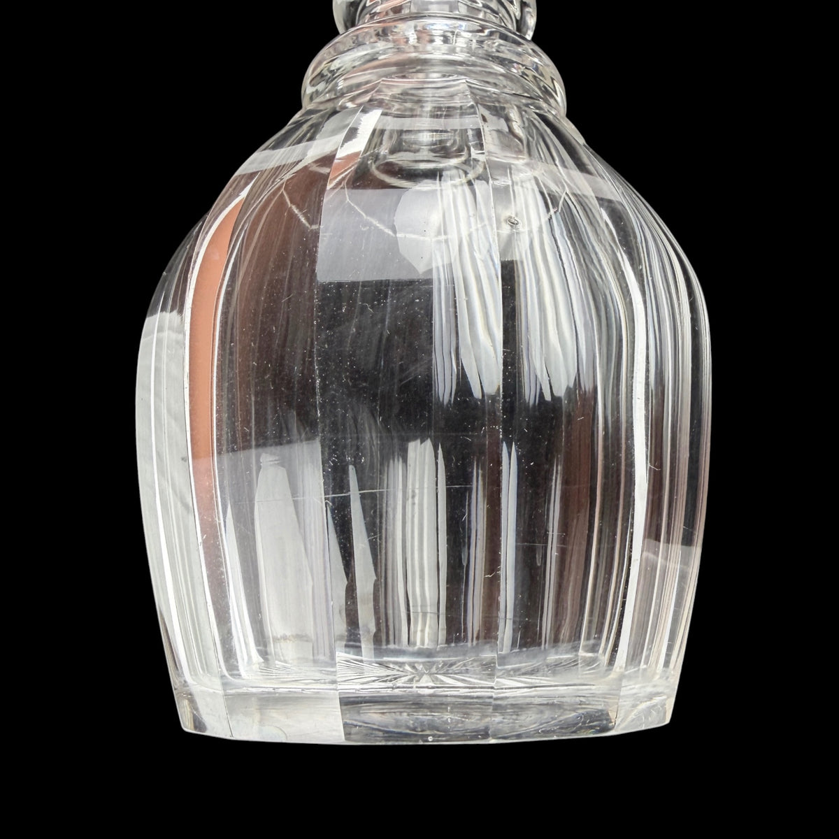 Pair of Regency Irish Cut Glass Decanters, Circa 1825
