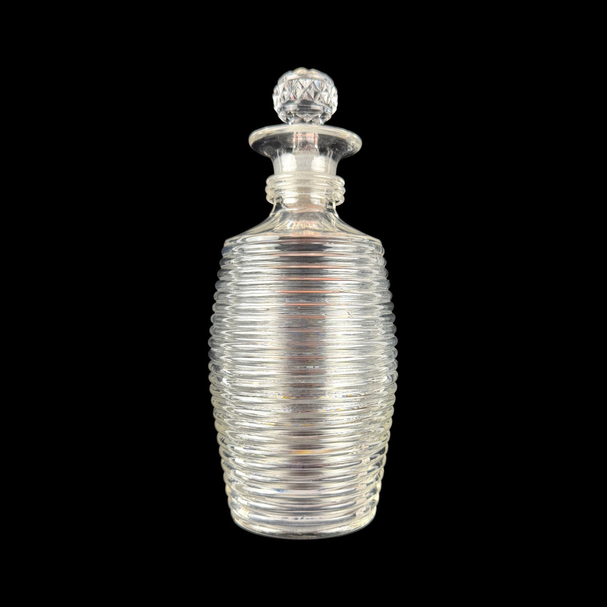 Pair of Regency Ring-Neck Mallet Decanters, Circa 1825