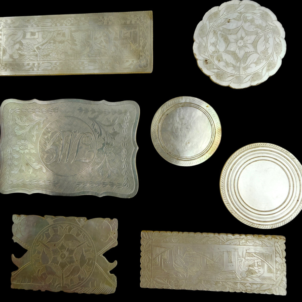 Mother-of-Pearl Gaming Counters, 18th-19th Century
