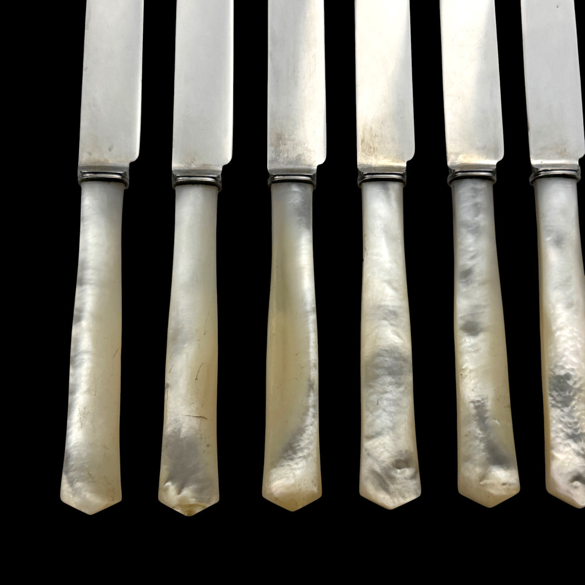 Set of Six Mother of Pearl Knives, Asprey, c.1920s