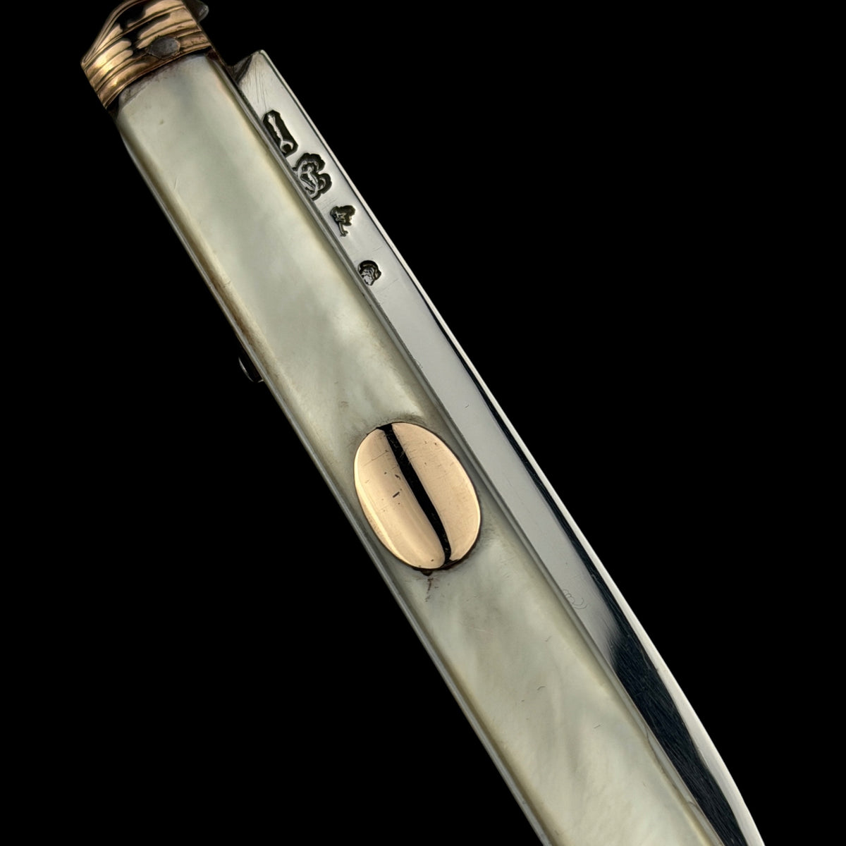 18th Century French Mother-of-Pearl & 18ct Gold Folding Knife