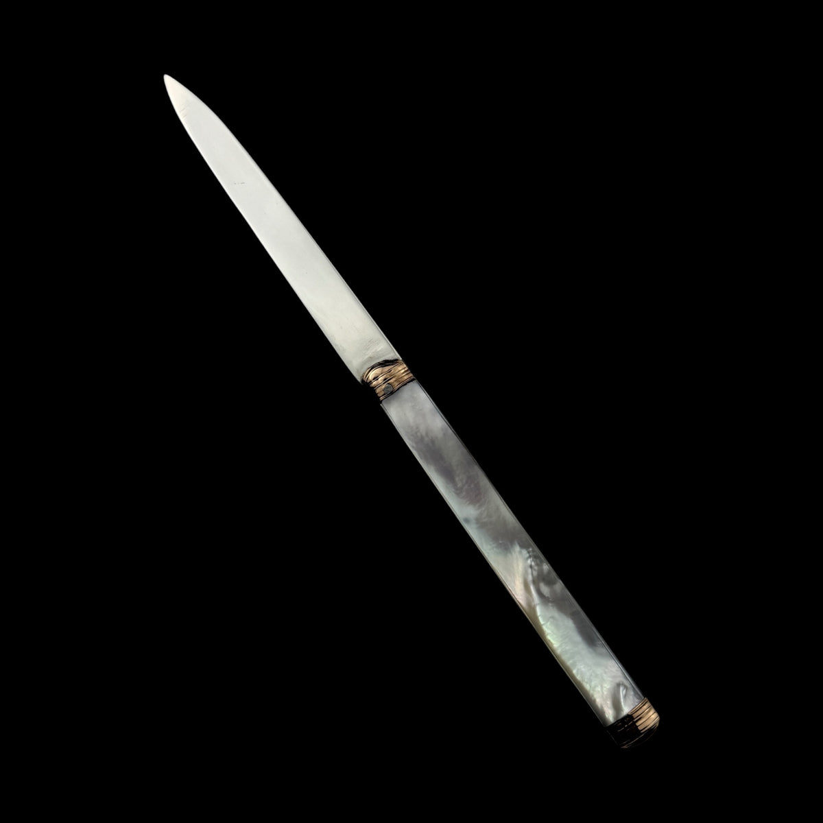 18th Century French Mother-of-Pearl & 18ct Gold Folding Knife