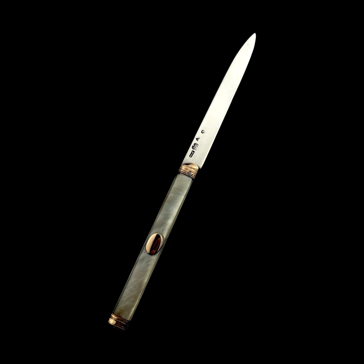 18th Century French Mother-of-Pearl & 18ct Gold Folding Knife
