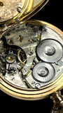Gold-Plate Waltham Pocket Watch with Display Stand: 15 Jewel Movement