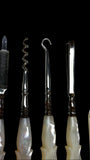 Mother of Pearl Travelling Vanity Set. Cased.