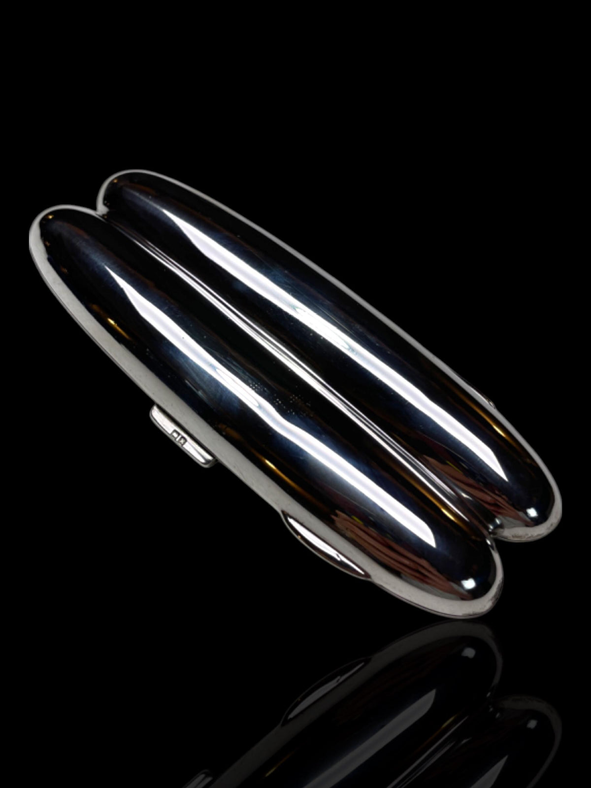 Sterling Silver Double Cigar Case: 1900 in Chester, John Millward Banks, England.