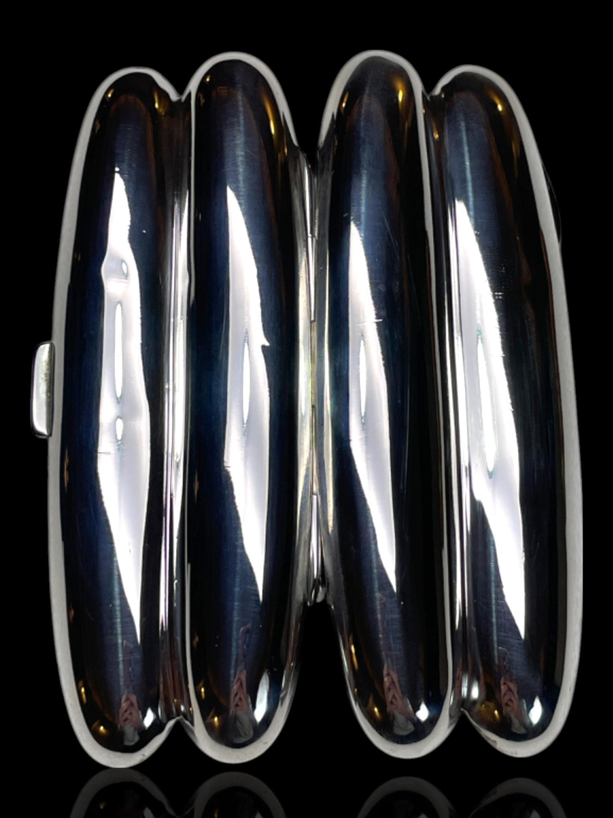 Sterling Silver Double Cigar Case: 1900 in Chester, John Millward Banks, England.