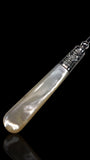 Vintage Mother of Pearl Sterling Silver Fork: 1921, Francis Howard, England.