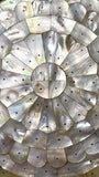 Large Antique Goa Mother of Pearl Serving Dish. With Stand.