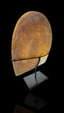 French Polynesian Hand-Carved Pearl Shell. With Stand.