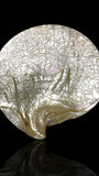 Rare and Large Qing Dynasty Carved Pearl Shell. Original Hand-Carved Stand