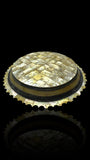 Large Antique Goa Mother of Pearl Serving Dish. With Stand.