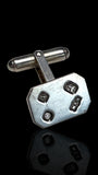 Vintage English Hallmarks Sterling Silver Cufflinks: 1947, Mappin and Webb.