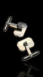 Vintage English Hallmarks Sterling Silver Cufflinks: 1947, Mappin and Webb.