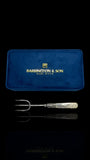 Vintage Mother of Pearl Sterling Silver Fork: 1921, Francis Howard, England.