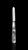 Antique Mother of Pearl Sterling Silver Folding Pocket Knife, London. Cased.