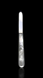 Antique Mother of Pearl Sterling Silver Folding Pocket Knife, London. Cased.