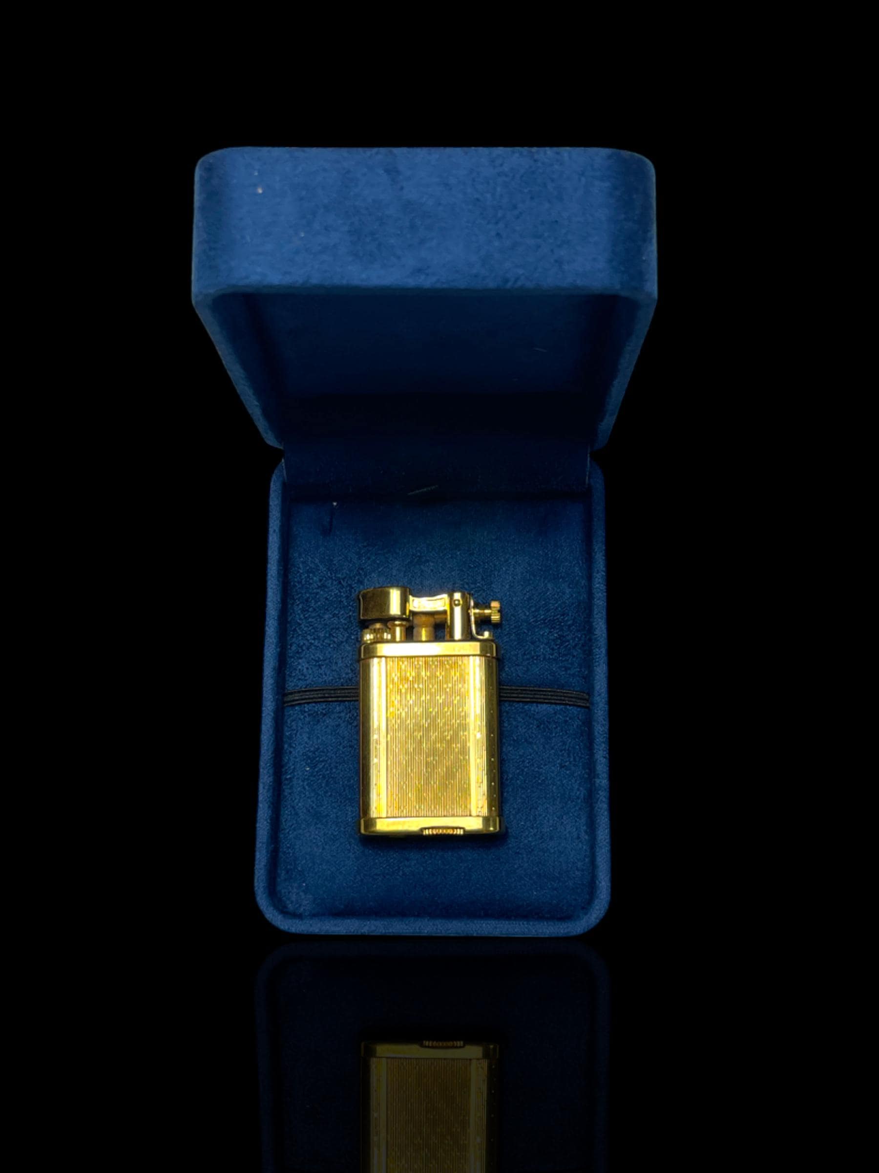 Fine and Rare Gold-Plate Vintage Dunhill Lighter.