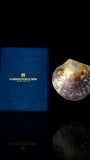Large Antique Convict-Carved Pearl Shell Art: Circa 1880, New Caledonia. With Stand.