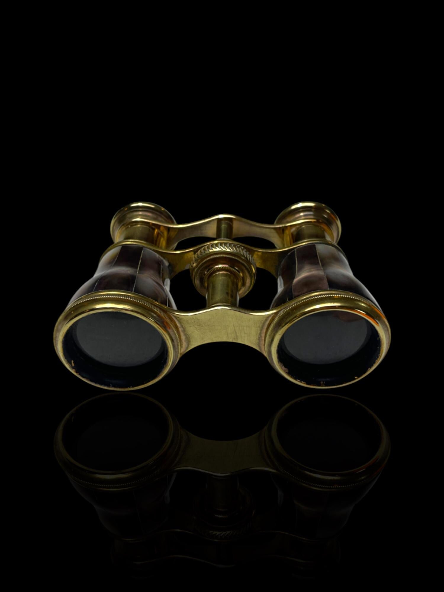 Rare Black Mother of Pearl Opera Glasses: Likely by Jacques Lemaire, Paris - Working Condition