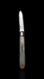 Antique Pocket Knife: 1910, James Fenton, England. Mother of Pearl and Stirling Silver. Cased.
