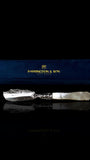 Victorian Butter Knife: 1856, Sterling Silver and Mother of Pearl. Cased.