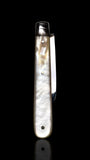 Antique Pocket Knife: 1910, James Fenton, England. Mother of Pearl and Stirling Silver. Cased.