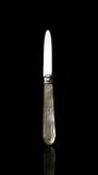 Antique Pocket Knife. 1859, Sterling Silver and Mother of Pearl. Hilliard and Thomason, England.