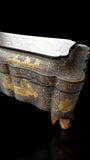 19th Century Lacquer Games Box. Hand-Painted.