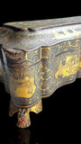 19th Century Lacquer Games Box. Hand-Painted.