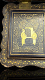 19th Century Lacquer Games Box. Hand-Painted.
