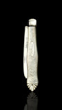 Antique Pocket Knife. 1876, Mother of Pearl and Sterling Silver. Cased.