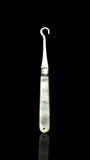 Antique Button Hook. 1908, Mother of Pearl and Sterling Silver.