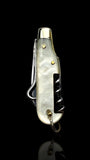 Vintage Pocker Knife Key Ring. Early 19th Century, Mother of Pearl and Steel.
