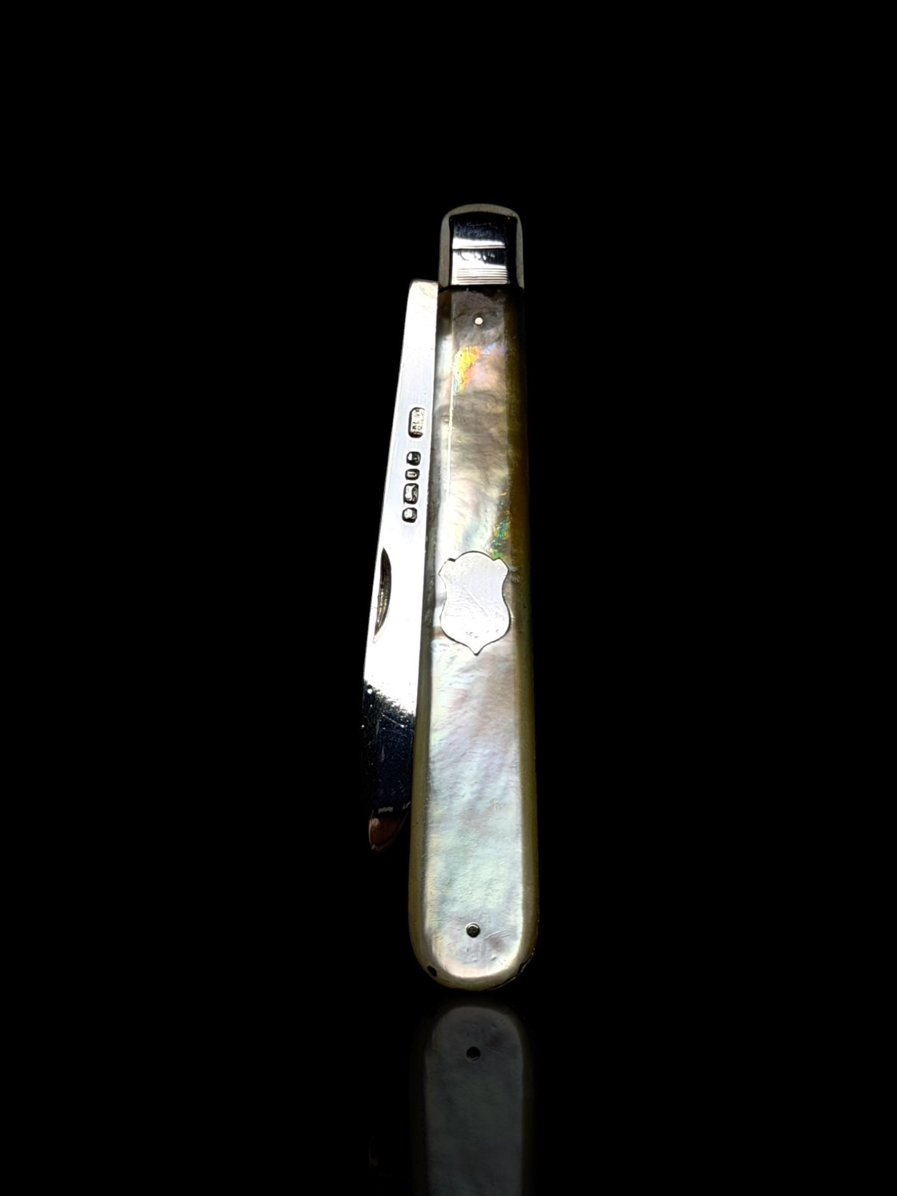 Large Antique Pocket Knife. 1876, Henry Atkin, England.