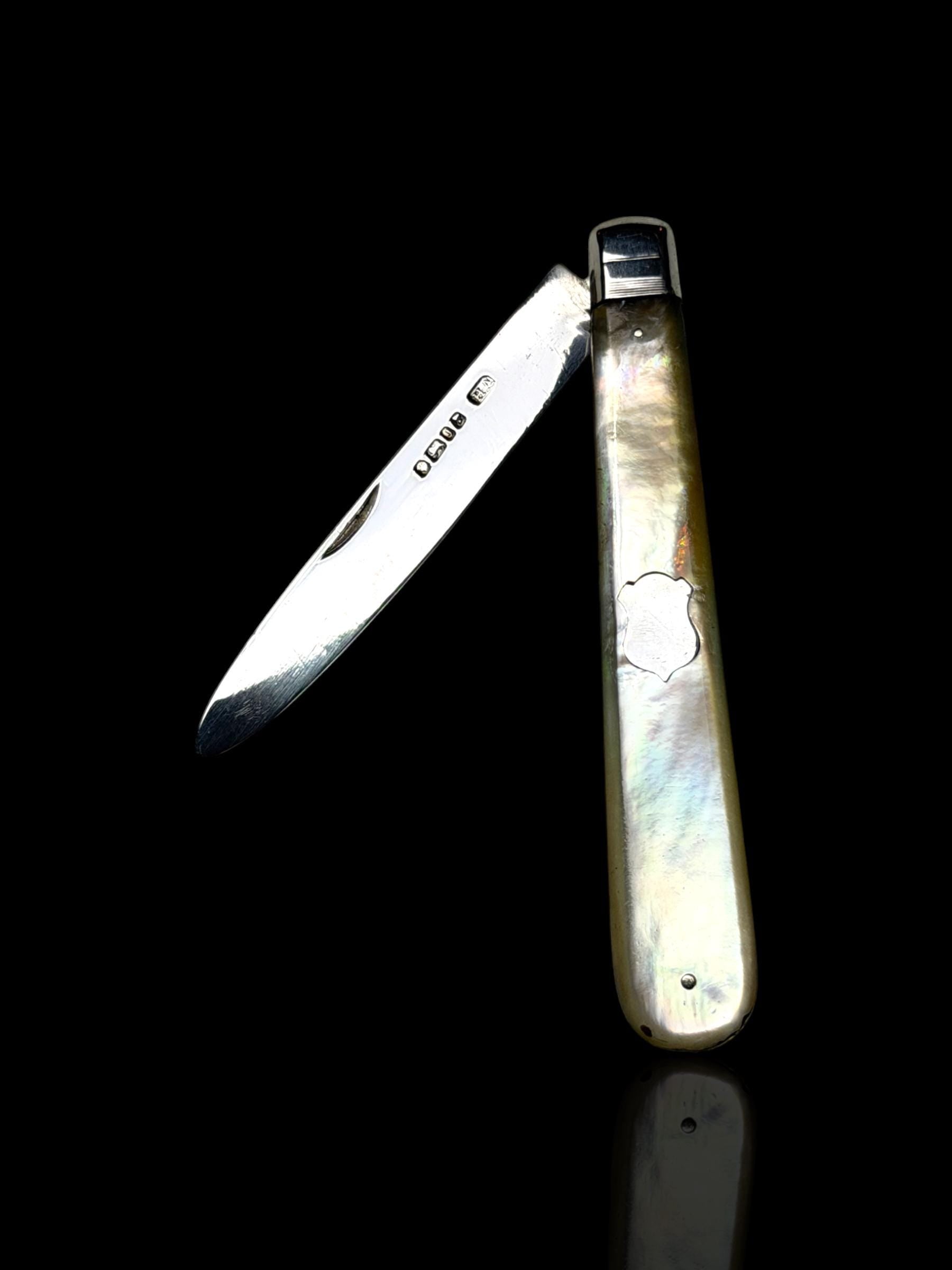 Large Antique Pocket Knife. 1876, Henry Atkin, England.