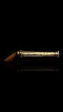 Antique Indian Horn-Handled Knife. Silver Sheath. Circa 1900.