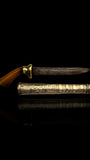 Antique Indian Horn-Handled Knife. Silver Sheath. Circa 1900.