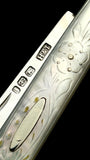 Antique Pocket Knife. 1880, Mother of Pearl and Sterling Silver.