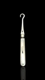 Antique Button Hook. 1908, Mother of Pearl and Sterling Silver.