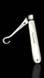 Antique Button Hook. 1908, Mother of Pearl and Sterling Silver.