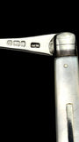 Antique Button Hook. 1908, Mother of Pearl and Sterling Silver.