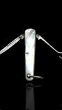 Vintage Pocket Knife Key Ring. Early 19th Century, Mother of Pearl and Steel.